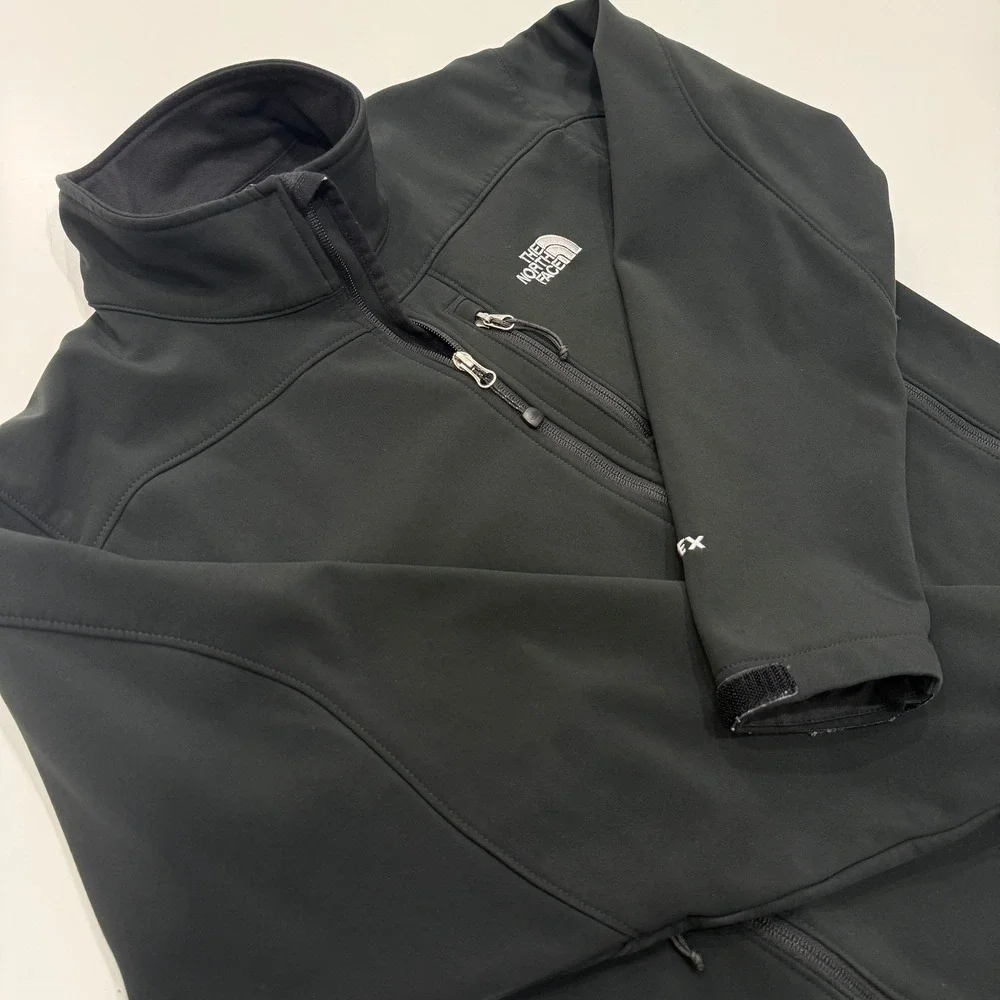 The North Face Apex Bionic Black Softshell Windproof Jacket Mens Small S